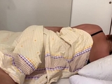 Jerking off while stepmom is naked and then she up